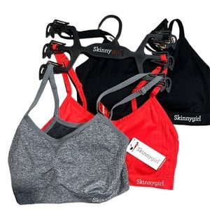 SKINNYGIRL SPORTS BRAS.